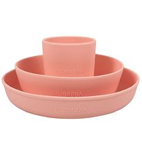 Filibabba Set de Vaisselle - Silicone - 3 Parties - Peach