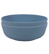 Filibabba Skál - 2 Pakki - Sílikon - Powder Blue