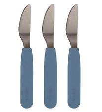 Filibabba Messen - 3-pack - Silicone - Powder Blue