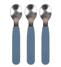 Filibabba Cuillres - 3 Pack - Silicone - Powder Blue