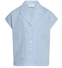 Grunt Bluse - Suisu Check - Hellblau m. Karos