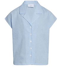 Grunt Bluse - Suisu Check - Hellblau m. Karos