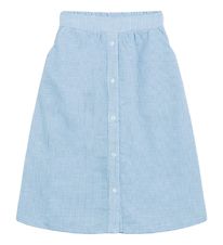 Grunt Skirt - Joan Chsck Midi - Light Blue Checkered