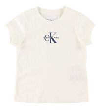 Calvin Klein T-Shirt - Slim Fit - Grijs/Navy
