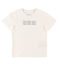 Calvin Klein T-shirt - Reg - Greige/Navy