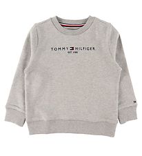 Tommy Hilfiger Sweatshirt - Essential - Organic - Grijs Gevlekt