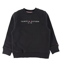 Tommy Hilfiger Sweatshirt - Essential - Organic - Schwarz