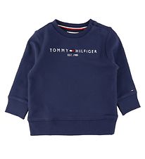 Tommy Hilfiger Peysa - Essential - Organic - Twilight Dökkblátt