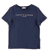 Tommy Hilfiger Stuttermabolur - Essential - Organic - Twilight D