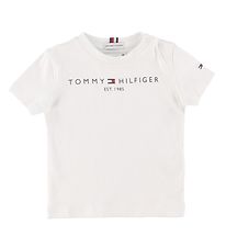 Tommy Hilfiger Stuttermabolur - Essential - Organic - Hvítur