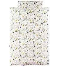 Nørgaard Madsens Duvet Cover - Baby - White w. Dinosaur