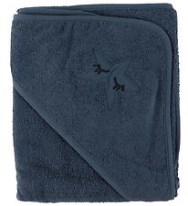 Nrgaard Madsens Hooded Towel - 100x100 - Navy w. Star