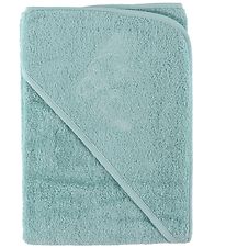 Nrgaard Madsens Hooded Towel - 75x75 - Mint w. Bird