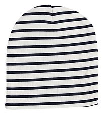 Racing Kids Bonnet - 2 Couches - Blanc/Marine av. A Rayures