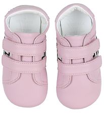 Versace Chaussures en cuir  semelle souple - Baby Pink
