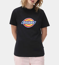 Dickies Stuttermabolur - Tákn Lógó - Svart M. Lógó