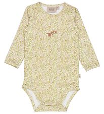 Wheat x Rodinia Bodysuit l/s - Limited - Watercolour Grassland