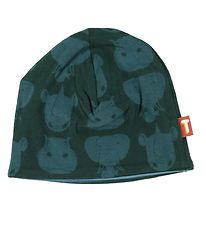 DYR Mössa - Loeve - Vändbar - Black Green m. Tjock hud