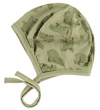 Joha Baby Hat - Wool - Green w. Bears