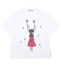 Marni T-Shirt - Wit m. Print