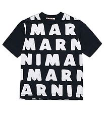 Marni T-Shirt - Sortieren m. AOP-Logo