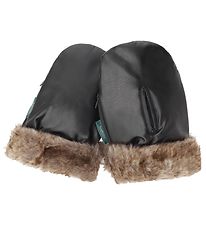 KongWalther Pram Gloves - sterbro - Black Fur