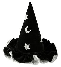 Meri Meri Costume - Pointy hat - Black/Silver
