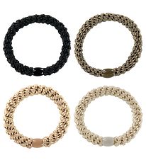 Kknekki Haarschmuck - 4er-Pack - Beige/Braun/Khaki/Schwarz