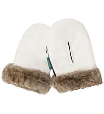 KongWalther Pram Gloves - sterbro - Cream Fur