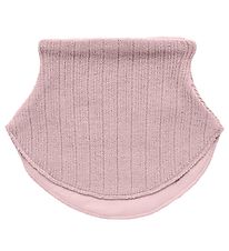 Melton Neck Warmer - Wool/Cotton - 2-layer - Pink