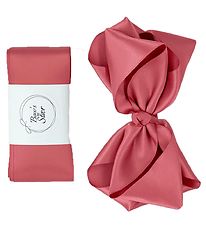 By Stær Baptism Ribbon w. Bow - Satin - Dusty Berry