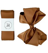By Stær Baptism Ribbon w. Bow - Satin - Golden Brown