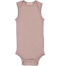 MarMar Body ohne rmel - Wolle - Pointelle - Bini - Burnt Rose