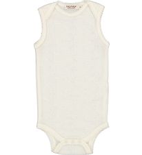 MarMar Bodysuit Sleeveless - Wool - Pointelle - Bini - Natural