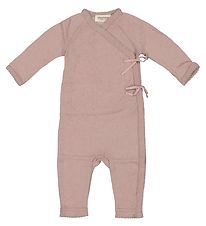 MarMar Wrap Wrap Jumpsuit - Wool - Pointelle - Rula - Burnt Pink