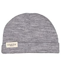 MarMar Húfa - Ull - Pointelle - Aiko - Grey Melange