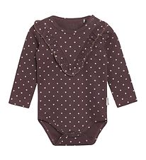 Hust and Claire Bodysuit l/s - Britta - Plum Wine