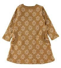 Joha Dress - Wool - Burnt Yellow w. Stars