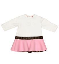 Fendi Robe - Blanc/Rose