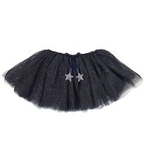 Mimi & Lula Tulle Skirt - Navy w. Stars And Silver Dots