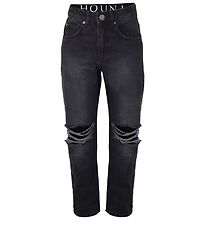 Hound Jeans - Weit mit Lchern - Black Denim