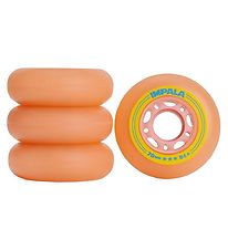 Impala Wheels - 4-Pack - 70 mm - Pink/Yellow