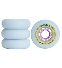 Impala Wheels - 4-Pack - 70 mm - Sky Blue/Yellow