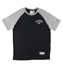 Champion Fashion T-shirt - Black/Grey Melange