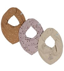 Pippi Baby Teething Bib - 3-Pack - Violet Ice