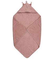 Pippi Baby Hooded Towel - 83x83 cm - Misty Rose