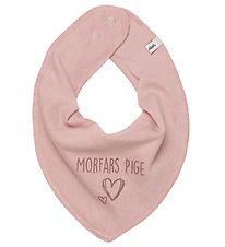 Pippi Teething Bib - Pointy - Misty Rose w. Grandfather's Girl