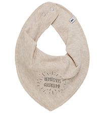 Pippi Baby Teething Bib - Pointy - Sandshell w. Grandma 'Gold Nu