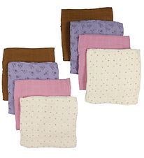 Pippi Baby Muslin Cloths - Organic - 8-Pack - 65x65 cm - Wisteri