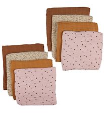 Pippi Carrs de mousseline - Organic - 8 Pack - 65x65 cm - Mocha